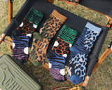4-pack Jungle Animals Crew Socks