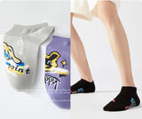 Gray Point Ankle Socks