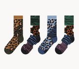 Colorful Zebra Crew Socks
